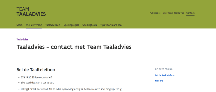 Team Taaladvies